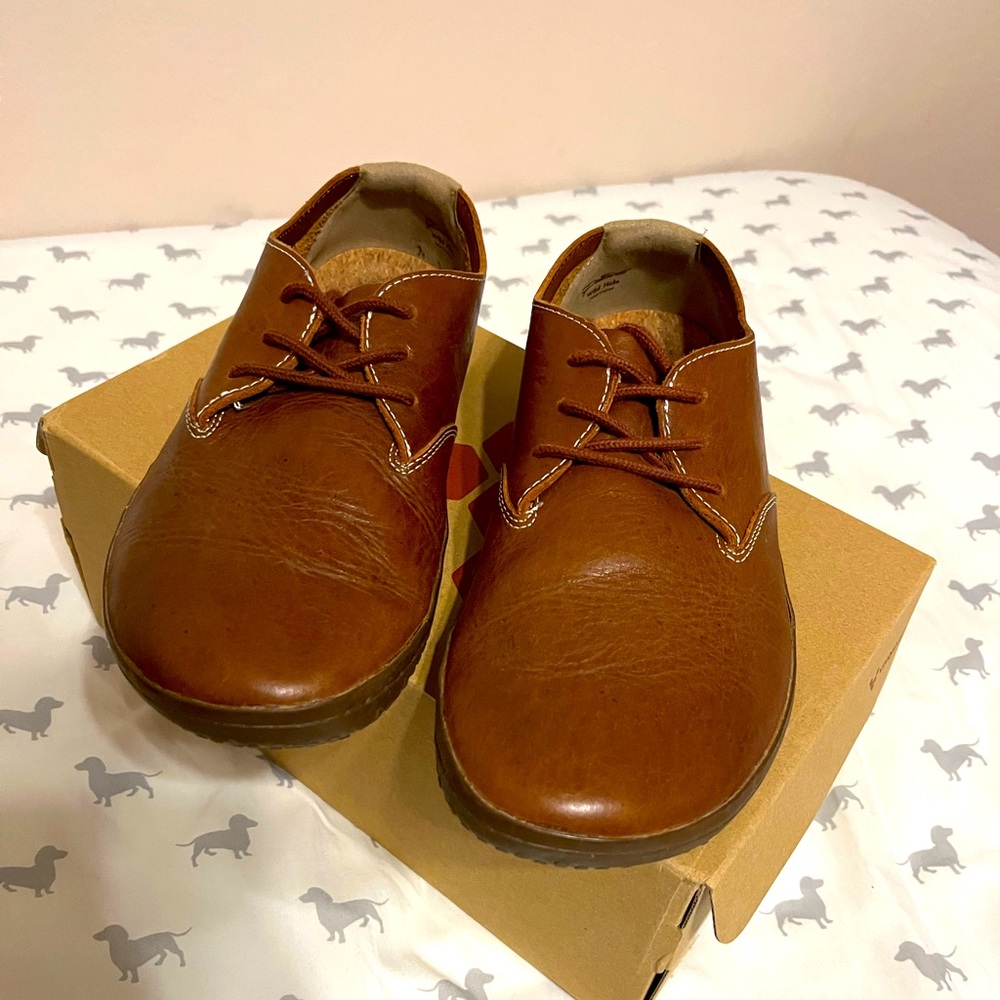 VivoBarefoot Ra 2 Camel Brown Leather *Delicately Used*